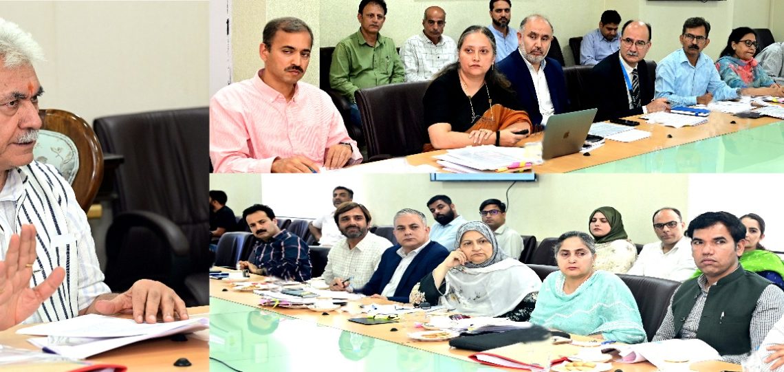 Lt Governor reviews implementation of Social Welfare Schemes in UT of J&K