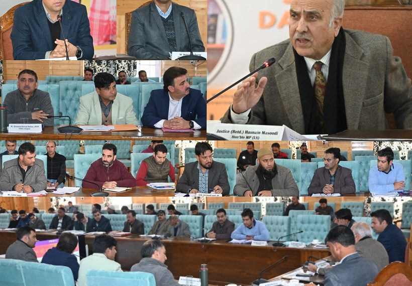 MP Masood chairs DISHA meeting at Kulgam; reviews progress & implementation status of CSSs