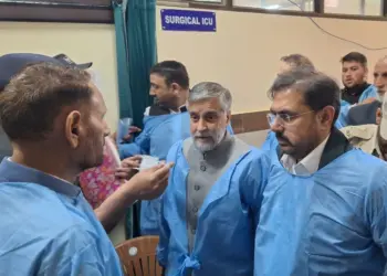 Minister Satish Sharma Visits GMC Anantnag