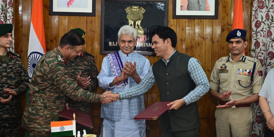 Ministry of Defence (MoD) on Monday signed a Memorandum of Understanding (MoU) with the Ministry of Home Affairs (MHA) through UT government.