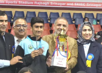Mohammad Qais won Bronze Medal in 21st Junior National Soft Tennis Championship