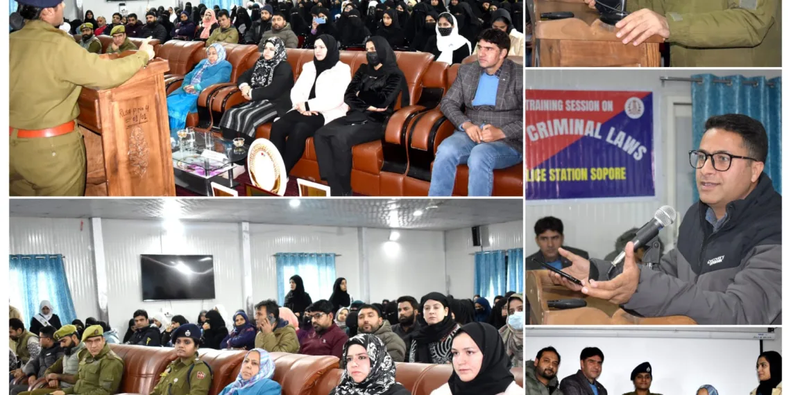 Police organises awareness programme on cyber-crimes, women rights and new criminal laws in Sopore