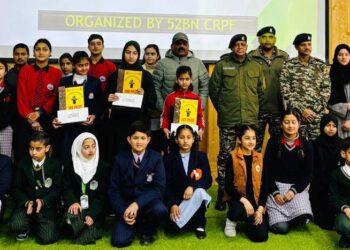 Public Speaking Competition hosted by 52nd CRPF Battalion concludes at Kishtwar