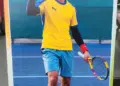Mohammad Qais’s Portrait Displayed at Gindun Tennis Courts, Rajbagh