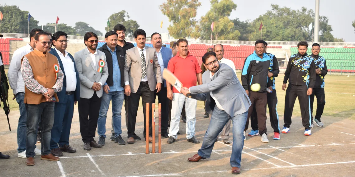 Satish Sharma inaugurates 35th Senior National Tennis Ball Cricket Championship