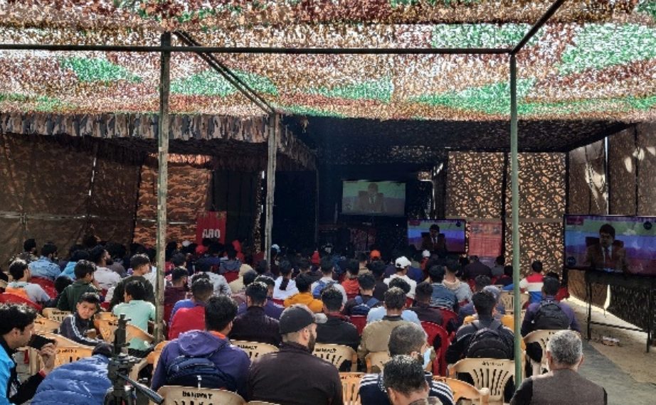 ARO SRINAGAR ORGANISES  TALK ON AGNIVEER SCHEME AT PANZGAM FOR FIRST TIME