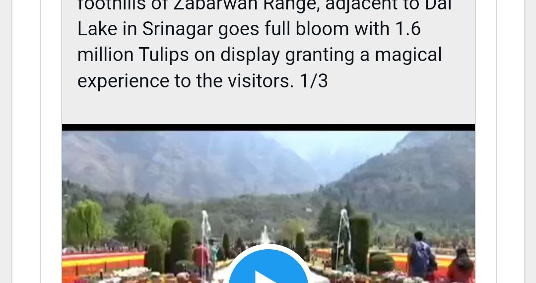 J&K is beautiful, and even more so during the tulip season: PM Modi