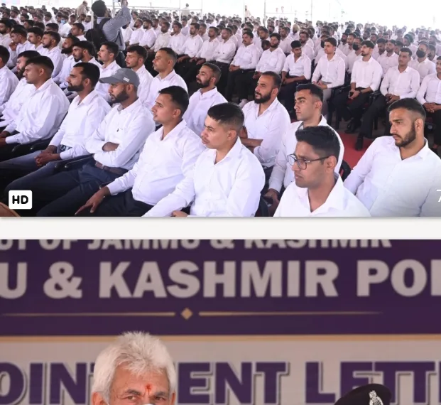 J&K Police Legacy Written in Blood, Uphold It With Integrity and National Service”: LG Manoj Sinha to New Recruits