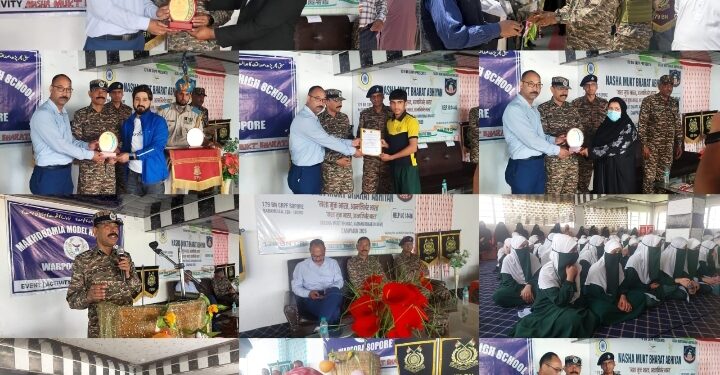 179-Bn CRPF Holds Anti-Drug Awareness Drive at Warpora School Under Civic Action Programme