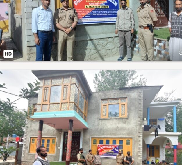 Kulgam Police Cracks Down on Drug Mafia, Attaches ₹51 Lakh Property of NDPS Accused