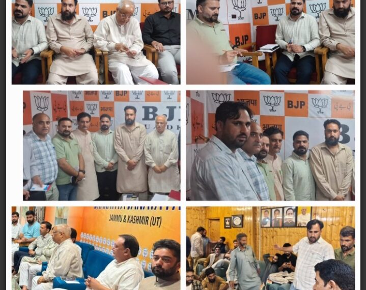BJP Intensifies Organisational Outreach, Reviews Social Media Strategy in Srinagar