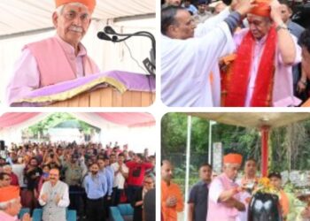 LG Manoj Sinha Calls for Spiritual Values, National Duty at Sacred Harbah Festival in Anantnag