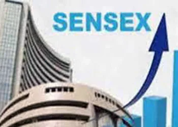 Sensex surges 239.37 pts