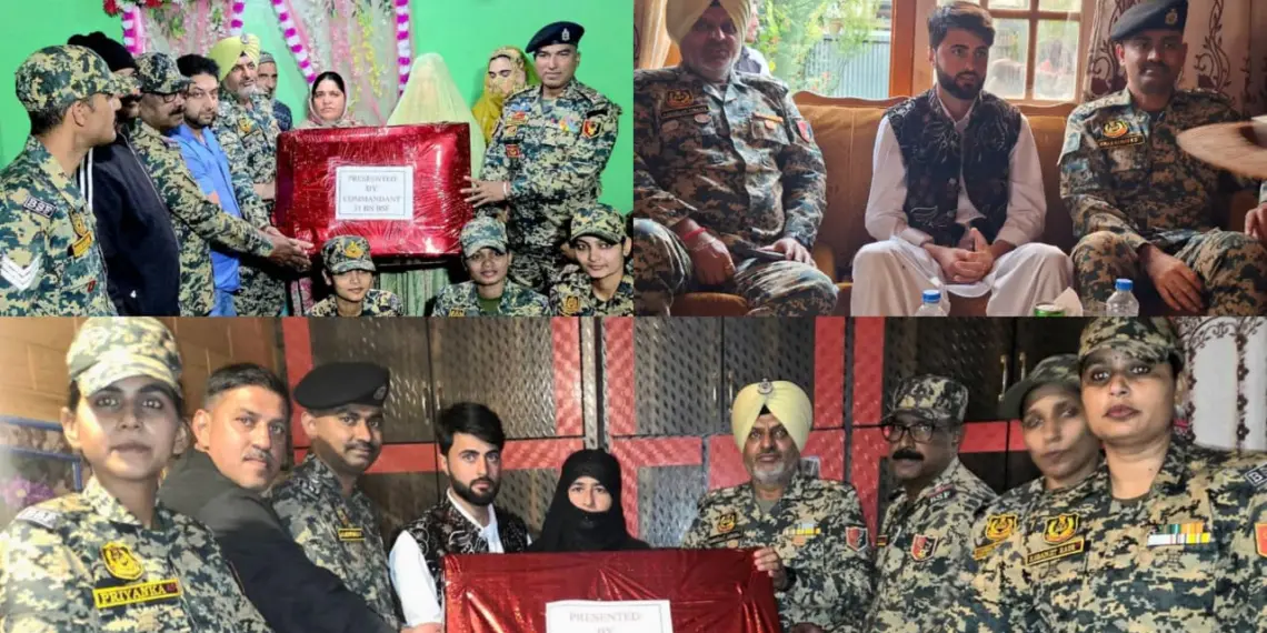 ایک باپ کی میراث، سپاہیوں کا بھائی چارہ: بی ایس ایف افسران نے شادی کے موقع پر اپنے مرحوم ساتھیوں کے اہلِ خانہ کا ساتھ نبھایا