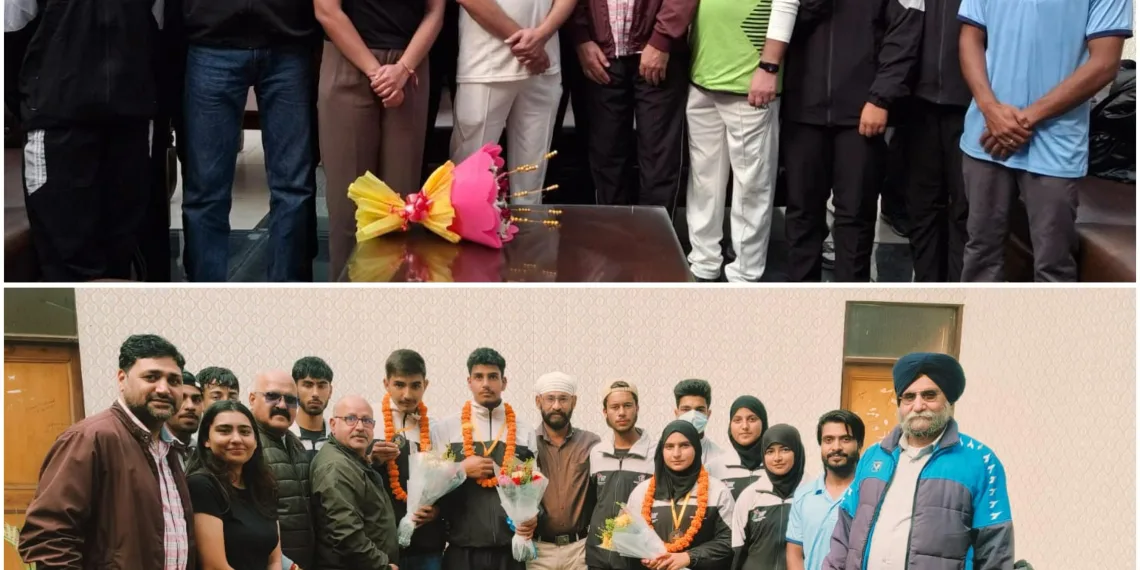 J&K Athletes Honored for Exceptional Performance at All India Inter SAI Rowing Championship