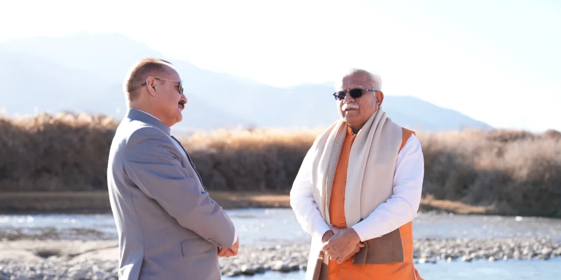 Union Minister Manohar Lal reviews working of Power and Housing and Urban Affairs sectors in Leh