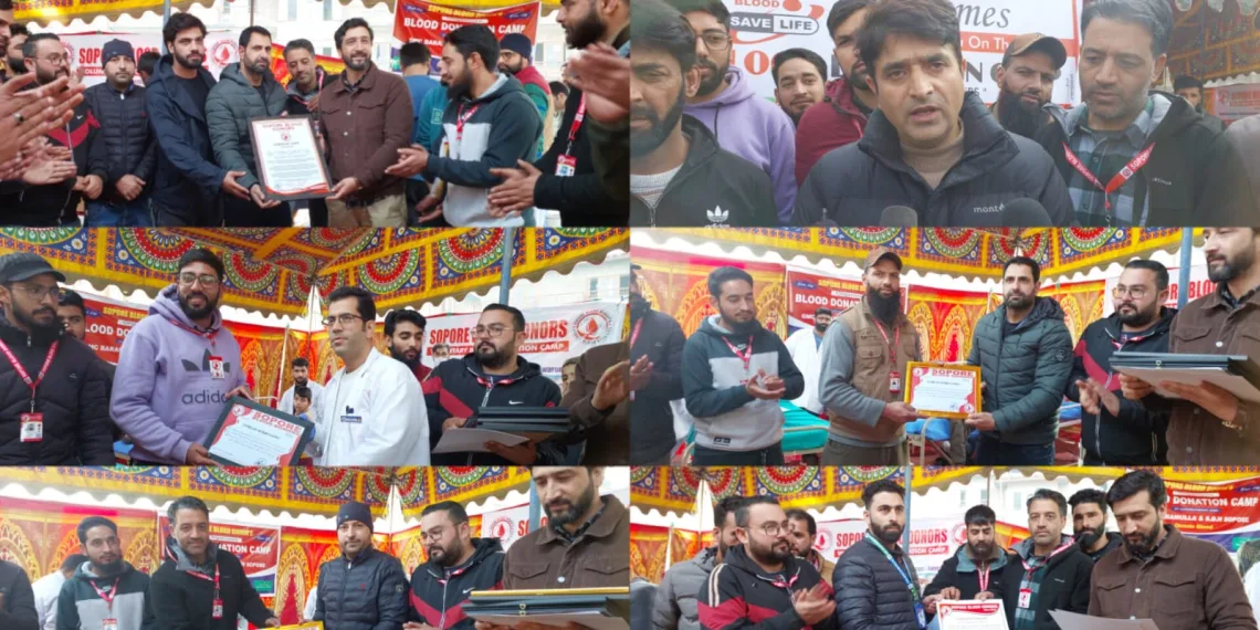 Sopore Blood Donors organise Blood Donation Camp at Darul Uloom