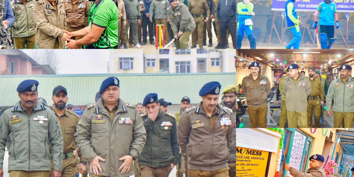 IGP Kashmir Visits Anantnag, Inaugurates Police Martyrs T-20 Cricket Tournament at GDC Khanabal ; Opens General Mess and Gym at DPL Anantnag