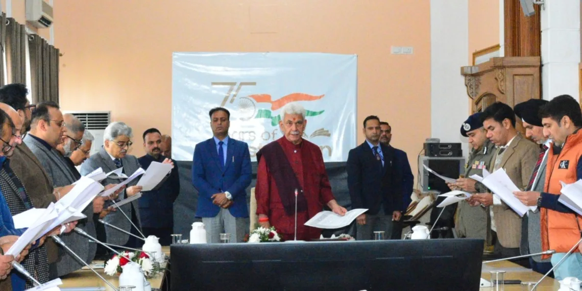 J&K celebrates Constitution Day: LG leads tribute to Nation’s Founding Principles