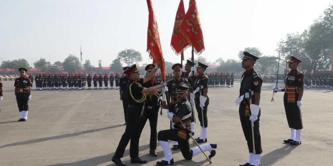 Army chief presents President Colours to 4 Battalions of Mechanised Infantry