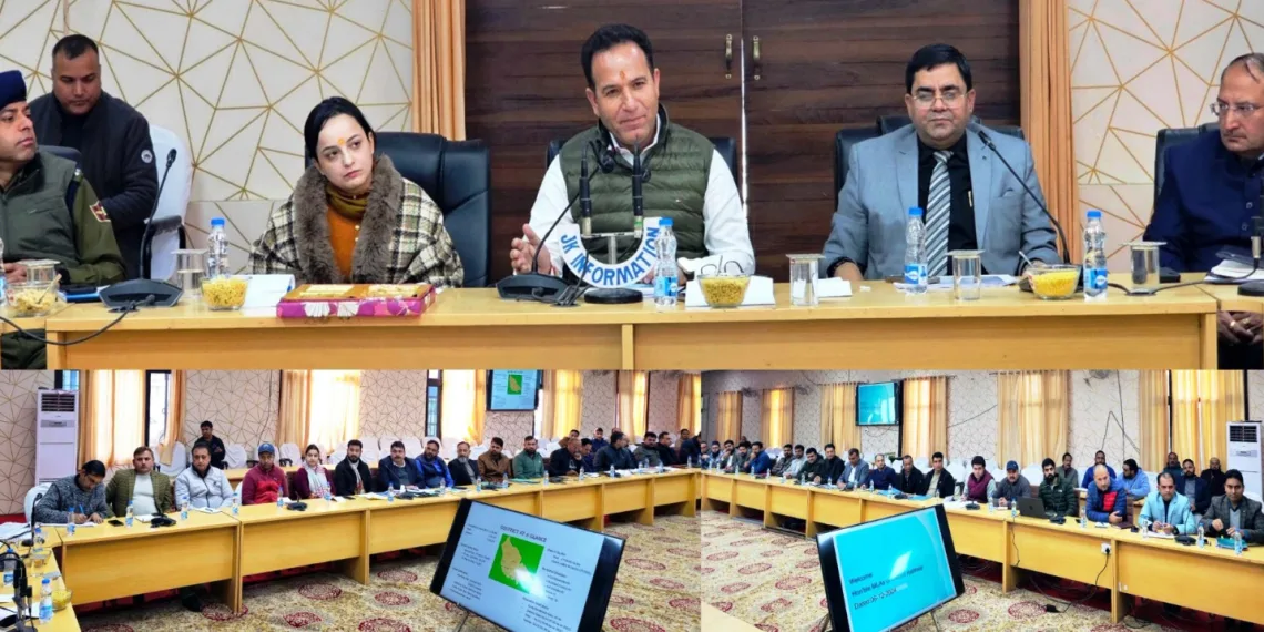 MLAs Sunil Sharma, Shagun Parihar review contours of developmental initiatives in District Kishtwar