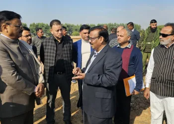 Javed Rana visits timber depo at Sunjwan