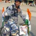 Youth from Bandipora, Kashmir Embarks on Barefoot Bicycle Journey to Meet Rahul Gandhi