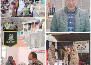 Free Medical Camp Organized by CRPF 38 BN at Bedar PHC