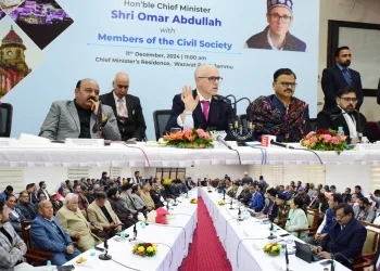 Chief Minister Omar Abdullah holds interaction with Civil Society Jammu
