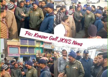Anti-Encroachment and Awareness Drive Conducted by Traffic Police in Qazigund Market