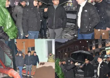 Commissioner SMC Inspects Snow Clearance and Dewatering Operations in Srinagar