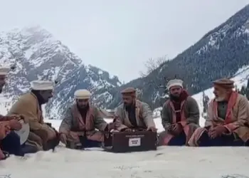 Winter Harmony: Men of Gurez Valley Sing Folk Songs Amid Snow-Covered Peaks