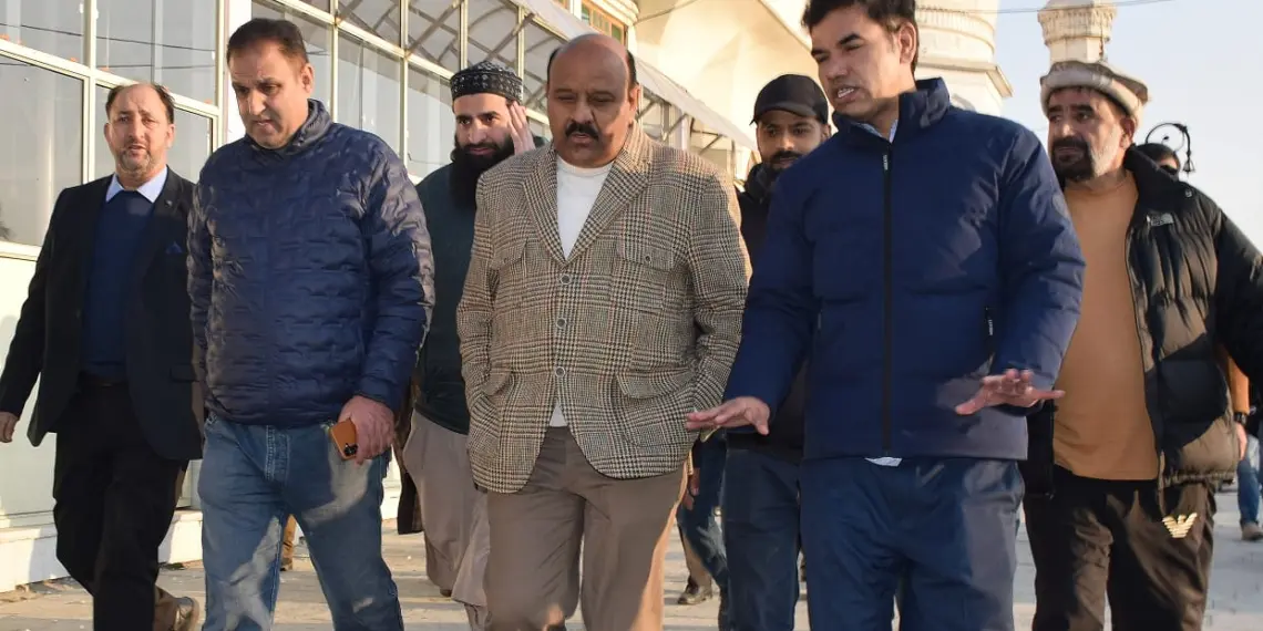 Deputy Chief Minister visits Hazratbal Shrine; reviews arrangements for Meraj-un-Nabi (SAW)