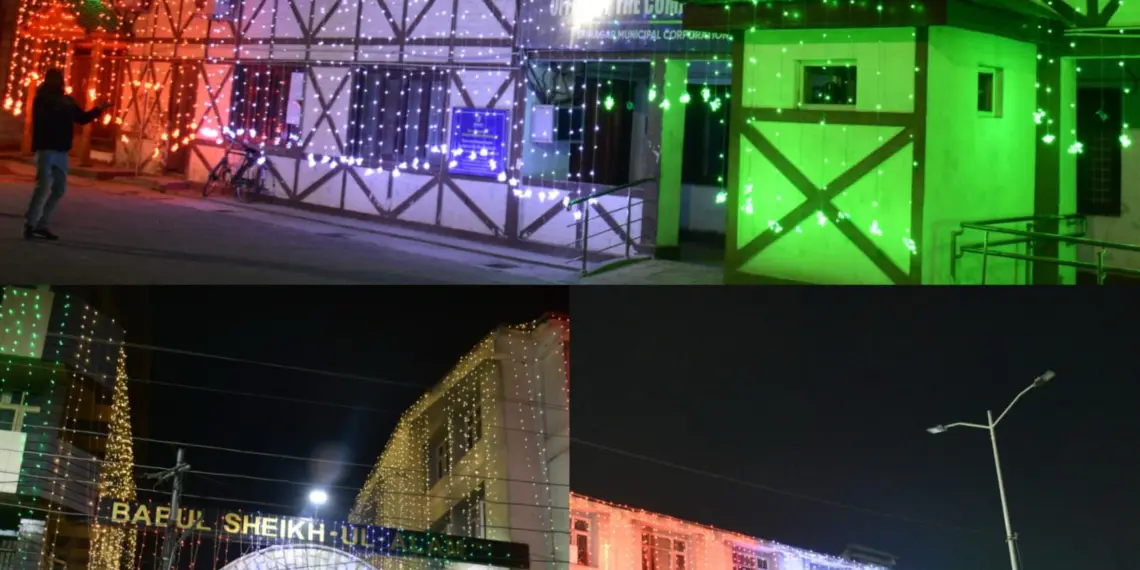 Srinagar Municipal Corporation lights up the City for R-Day celebrations