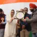 Dr Darakhshan unfurls tricolour at Waqf Complex in Jammu