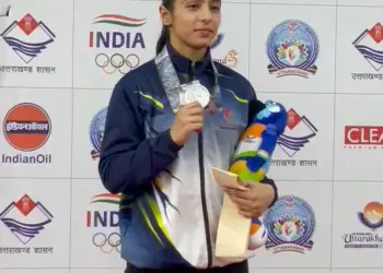Wushu Star Ayeera Chishti Shines Again, Wins Silver at 38th National Games.