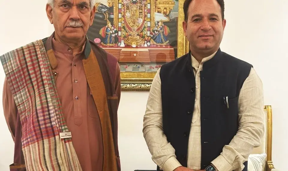 Sunil Sharma raises concern over rising crime in Jammu with Lt. Governor