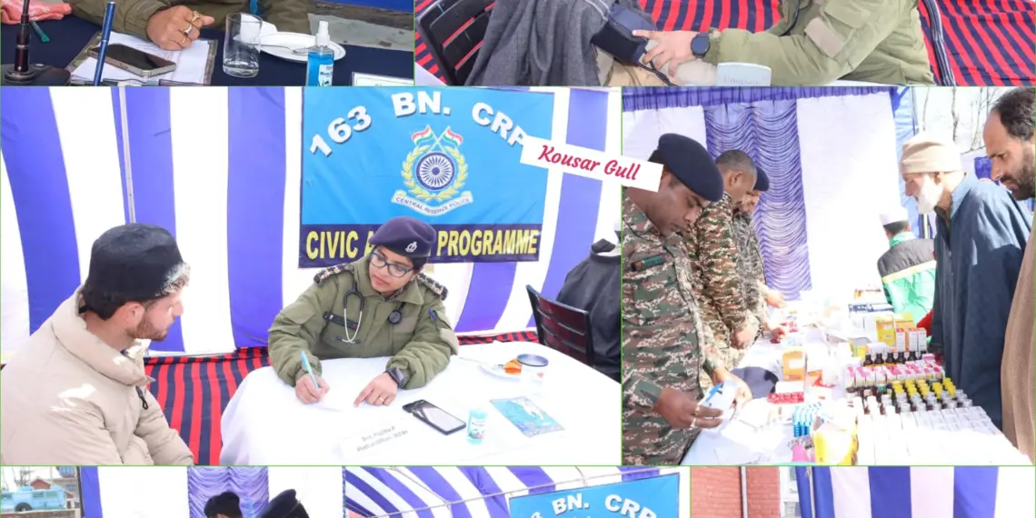 163 Battalion CRPF Organizes Free Medical Camp at Y.K.Pora in Qazigund Area
