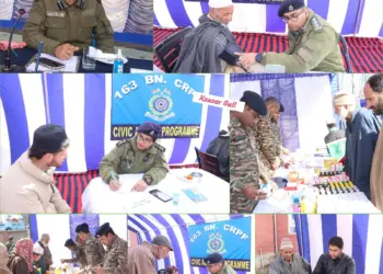 163 Battalion CRPF Organizes Free Medical Camp at Y.K.Pora in Qazigund Area