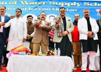 Dr Jatinder Singh, Javed Rana inaugurate 7 WWSs in Kathua