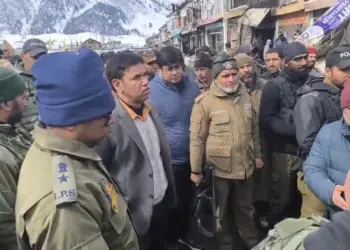 Sonamarg Devastating Fire: Div Com, MLA Kangan, DC, SSP Ganderbal Visit Affected Market