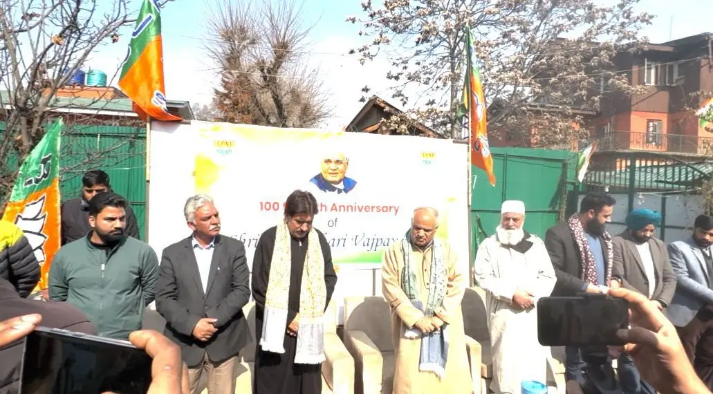 BJP Kashmir Commemorates Atal Bihari Vajpayee’s Anniversary with Events Celebrating His Legacy