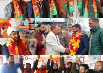 Mudasir Farooq Jan Receives Warm Welcome as New BJP District President for Bandipora