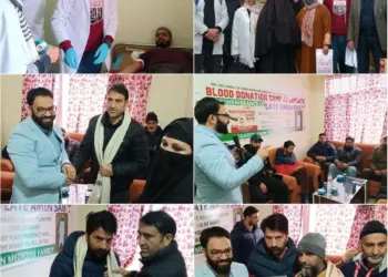 RED DROP, Kashmir Concern Organize Blood Donation Camp at SDH Langate