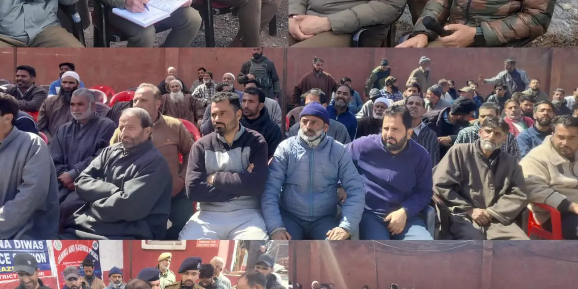 SSP Kulgam Chairs Thana Diwas Meeting in Qazigund to Strengthen Police-Public Relations