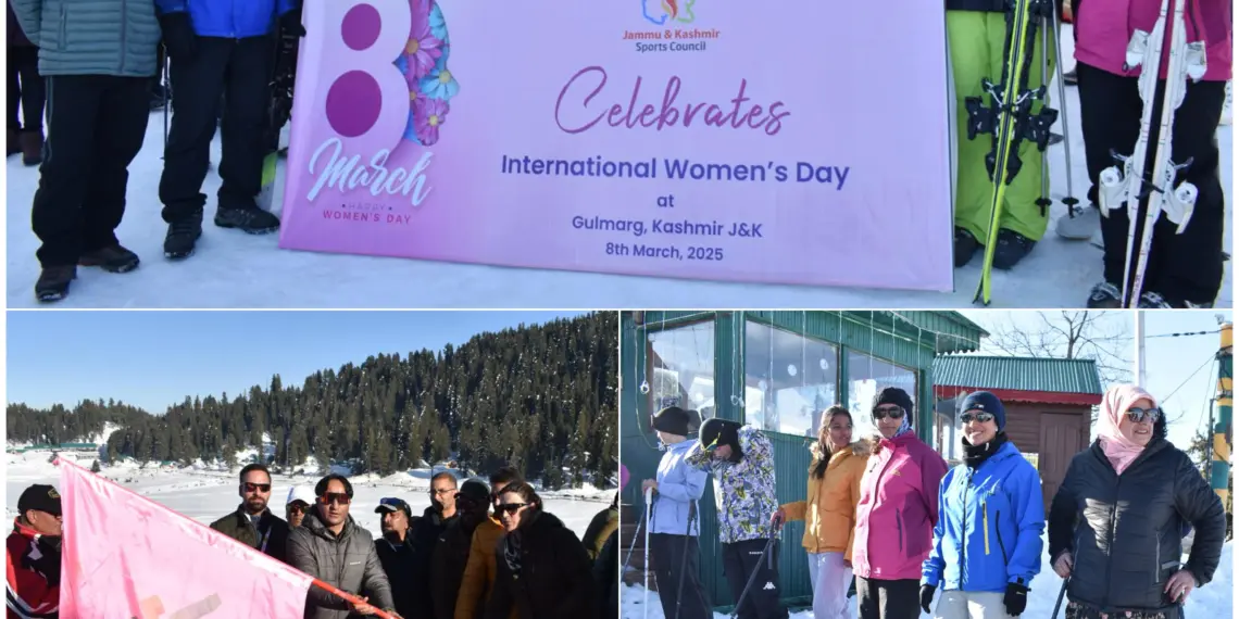 J&K Sports Council Celebrates International Women’s Day at Gulmarg Ski Slopes