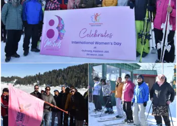 J&K Sports Council Celebrates International Women’s Day at Gulmarg Ski Slopes