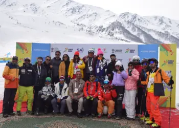Thrills & triumphs mark inaugural day of Khelo India Winter Games 2025