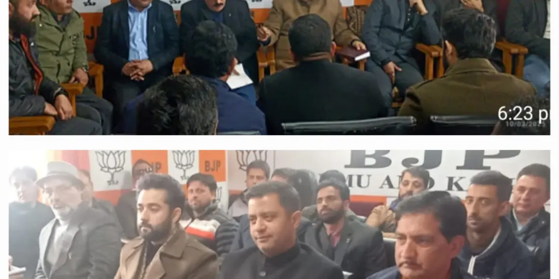 Ashok Kaul Presides Over BJP Leadership Meeting in Srinagar to Strengthen Organizational Structure and Tackle Political Challenges