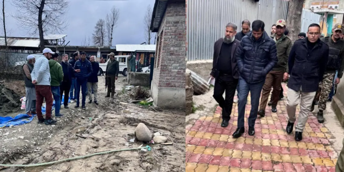 DC Shopian inspects ongoing dev works in Shopian